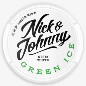 Nick and Johnny Green Ice Slim White